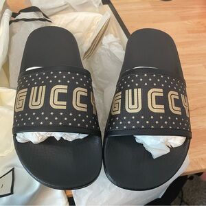 Gucci “guccy” authentic slides size 8 new in box